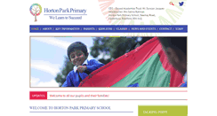 Desktop Screenshot of hortonparkprimary.co.uk